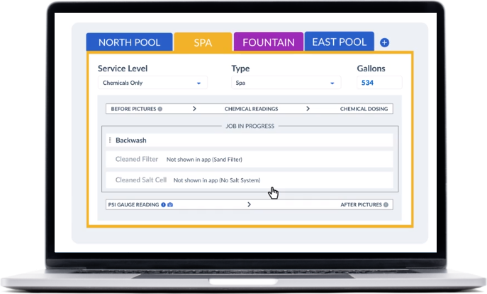 Pool Service Software - Multiple Bodies of Water